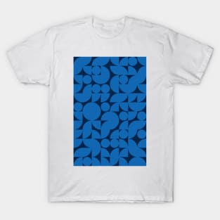 Men Bluish Geometric Pattern - Shapes #3 T-Shirt